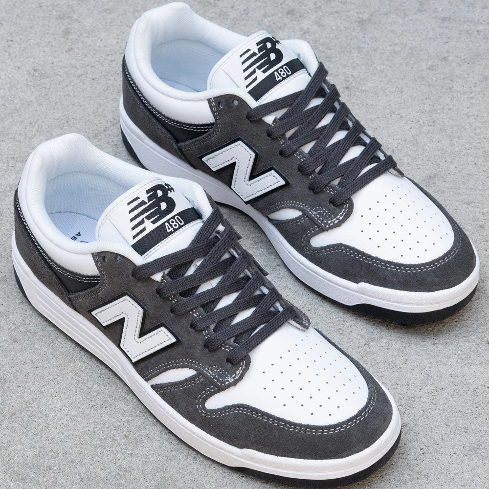 New Balance Numeric '480 BAB' Skate Shoes (Black Cement / White) Best 90s Skate