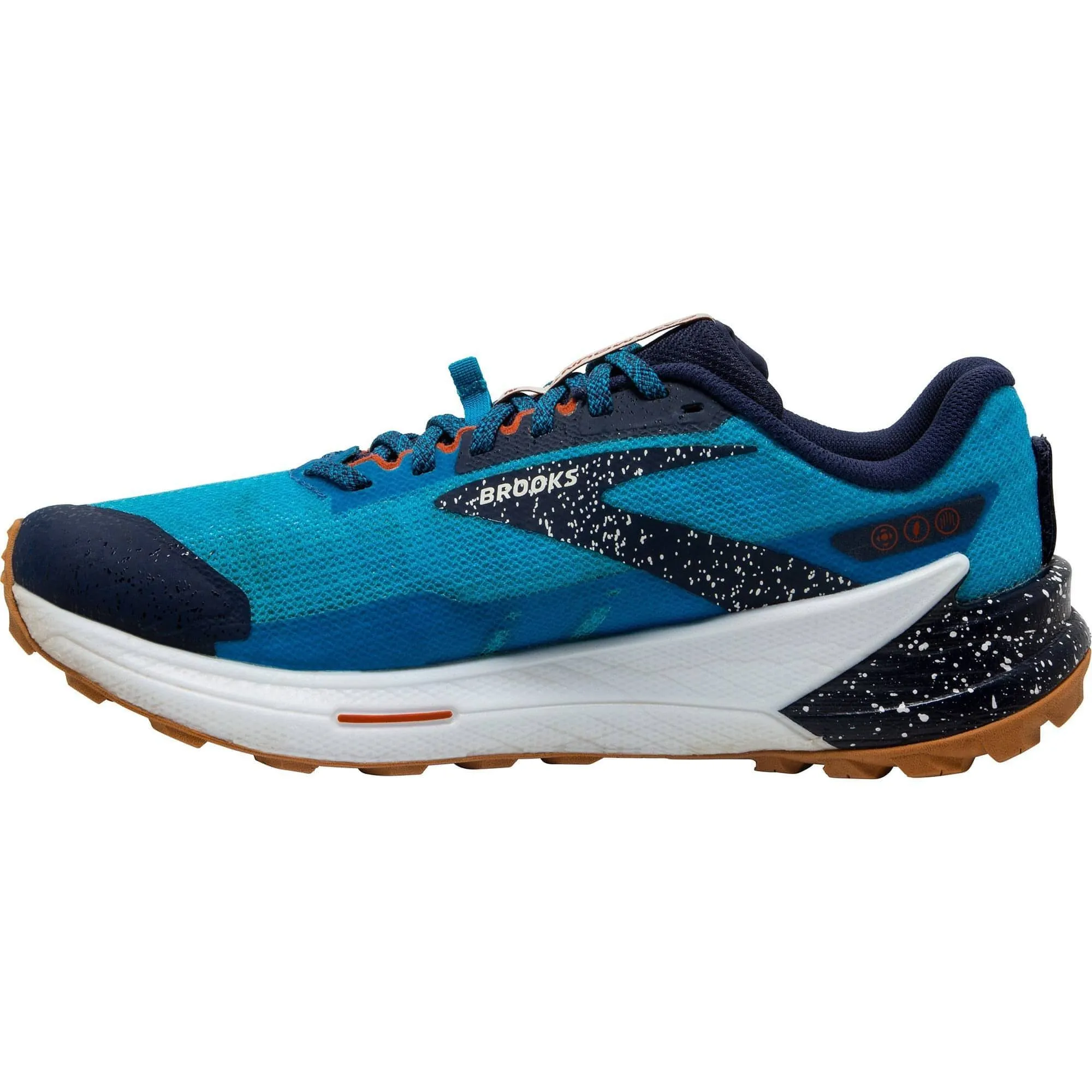 Brooks Catamount 2 Mens Trail Running Shoes - Blue Trail Running Shoes Wet