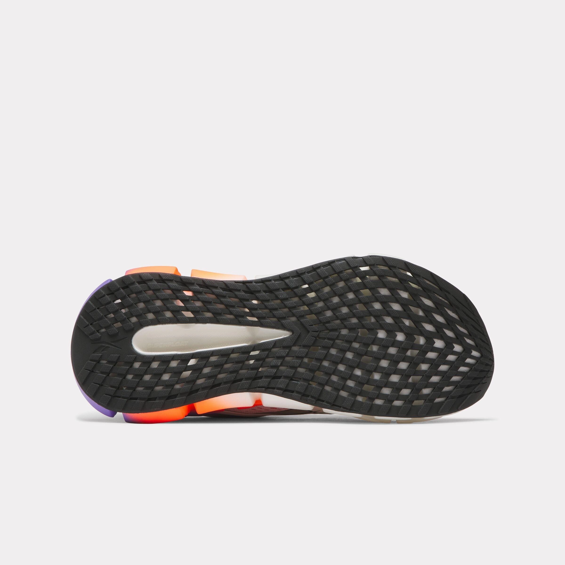 Reebok Footwear Women FloatZig 2 Running Shoes WHITE/ROYAL PURPLE/FLASH ORANG Running Shoe For Hiking