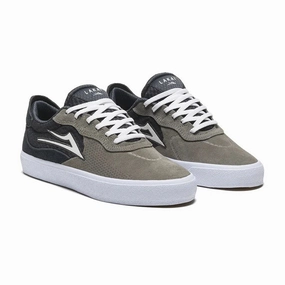 Lakai ESSEX - LIGHT GREY/CHARCOAL SUEDE - 60.91% LEATHER 39.09% TEXTILE Shoes Best Budget Skate Shoes