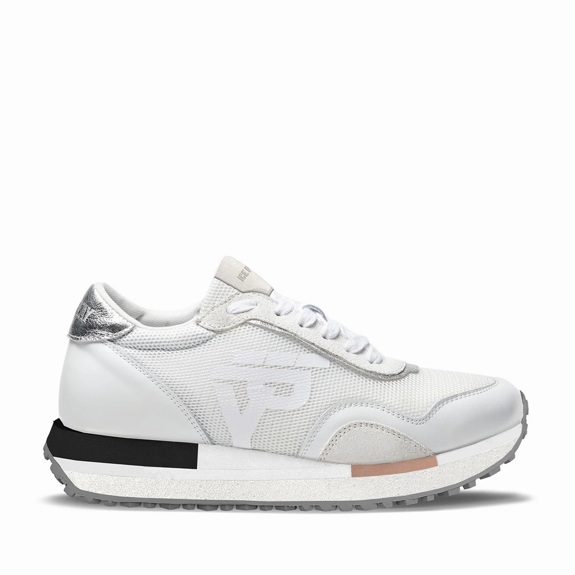 Cloudrunner 2 Sneakers Ice Play Women's White & Silver Casual Shoes In Textile and Leather