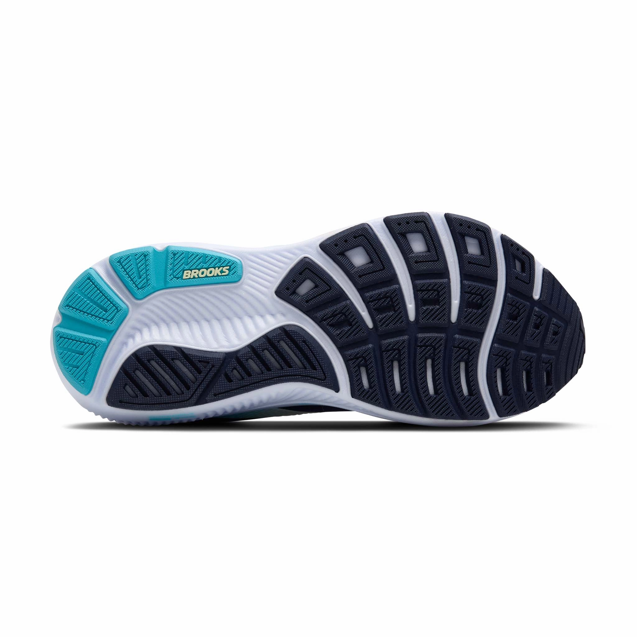 Running Shoes For High Arch Feet Brooks | Women's Ghost 17 1D Running Shoes - Navy/Green/Turquoise