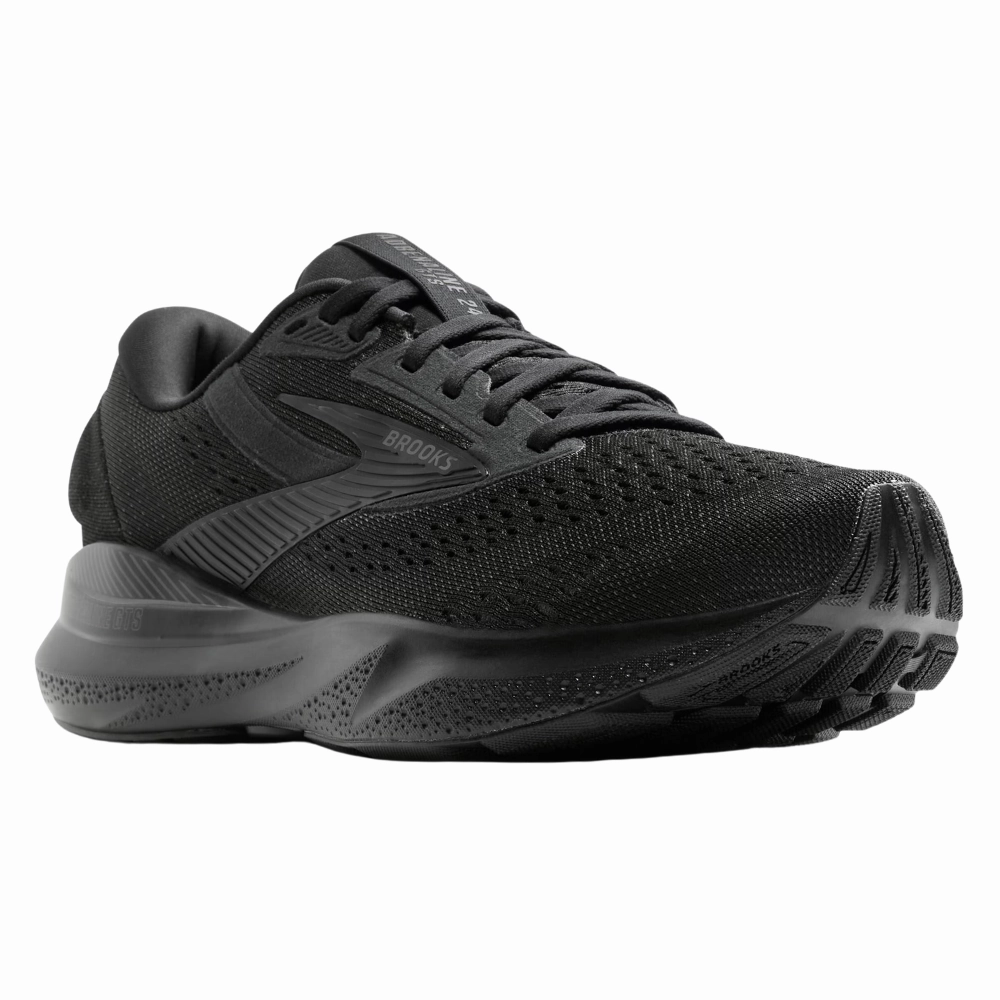 Run Swift 3 Running Shoes Brooks Adrenaline GTS 24 Black/Ebony/Black Running Shoe (Women's)
