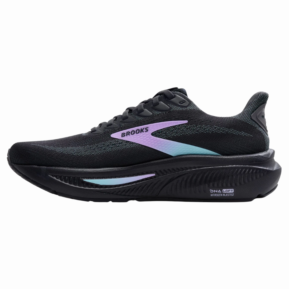 Brooks Ghost 17 Grey/Clearwater/Purple Running Shoe (Women's)