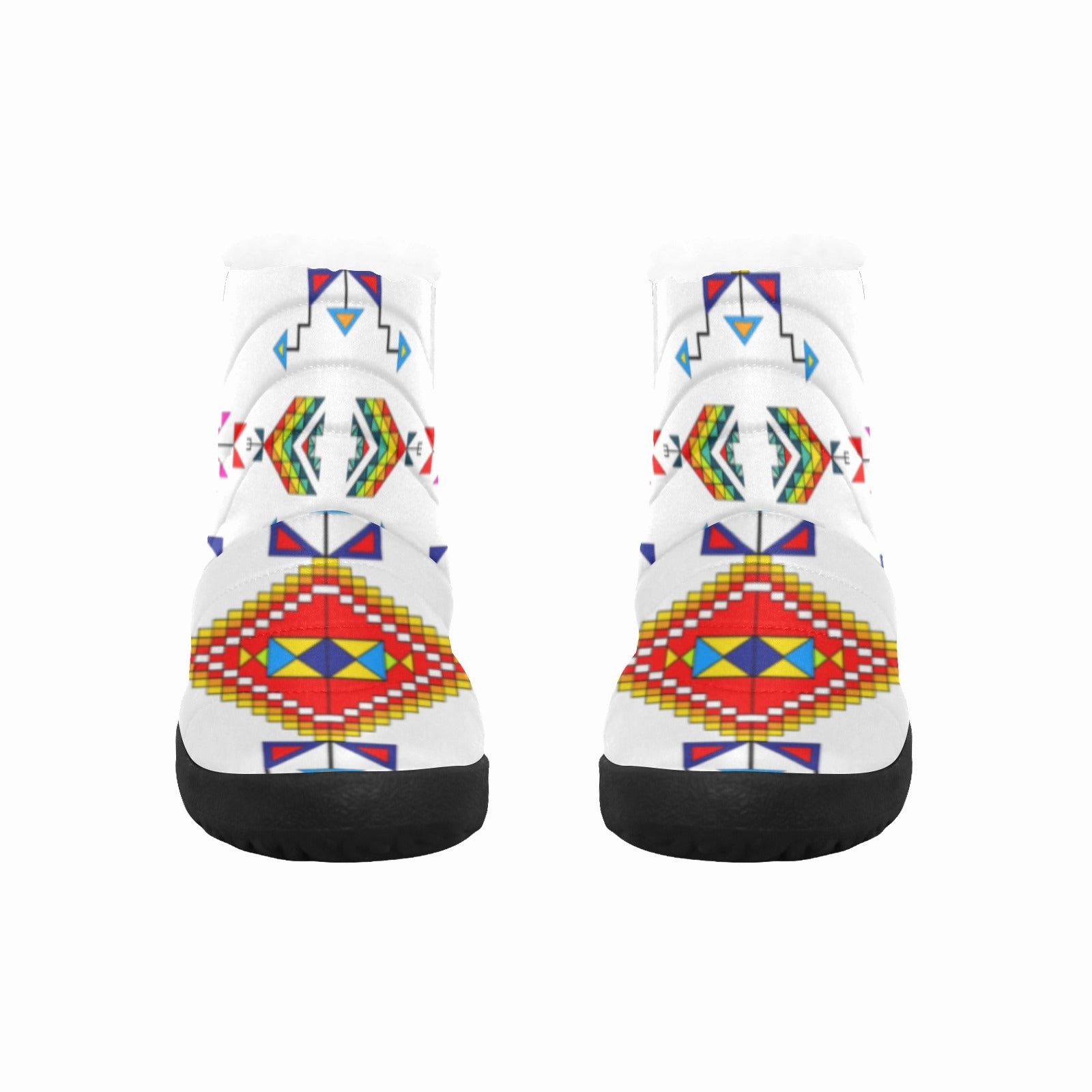 Buffalo Jump White Men's Padded Winter Boot Climbing Shoes Narrow Heel