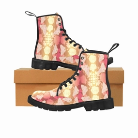Butterfly and Roses on Geometric Boots for Women (Black) Nicks Boots Spokane