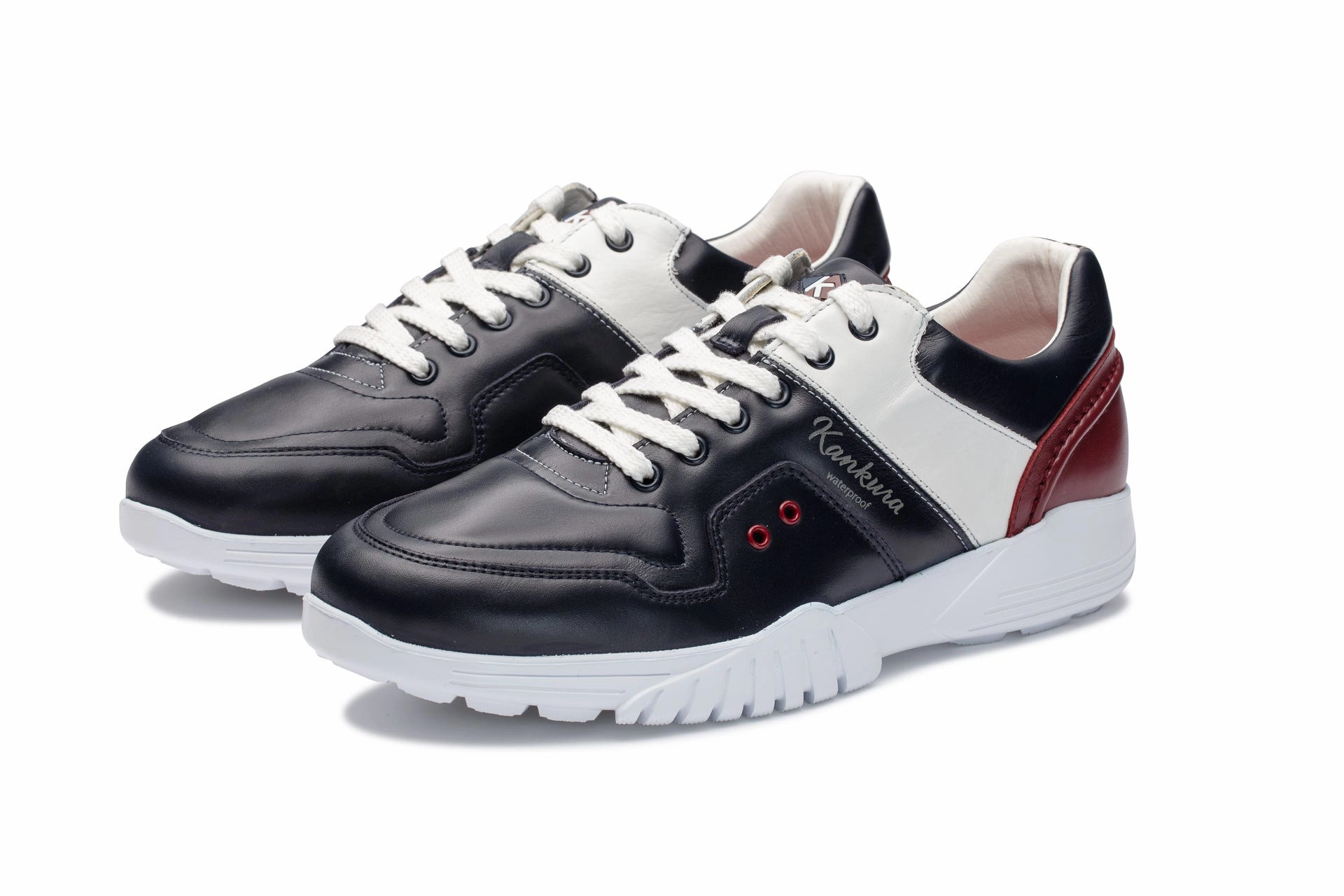 Challenge 01   Blue|White   Men's Golf Shoes CH001 02 Waterproof Hands Free Shoes