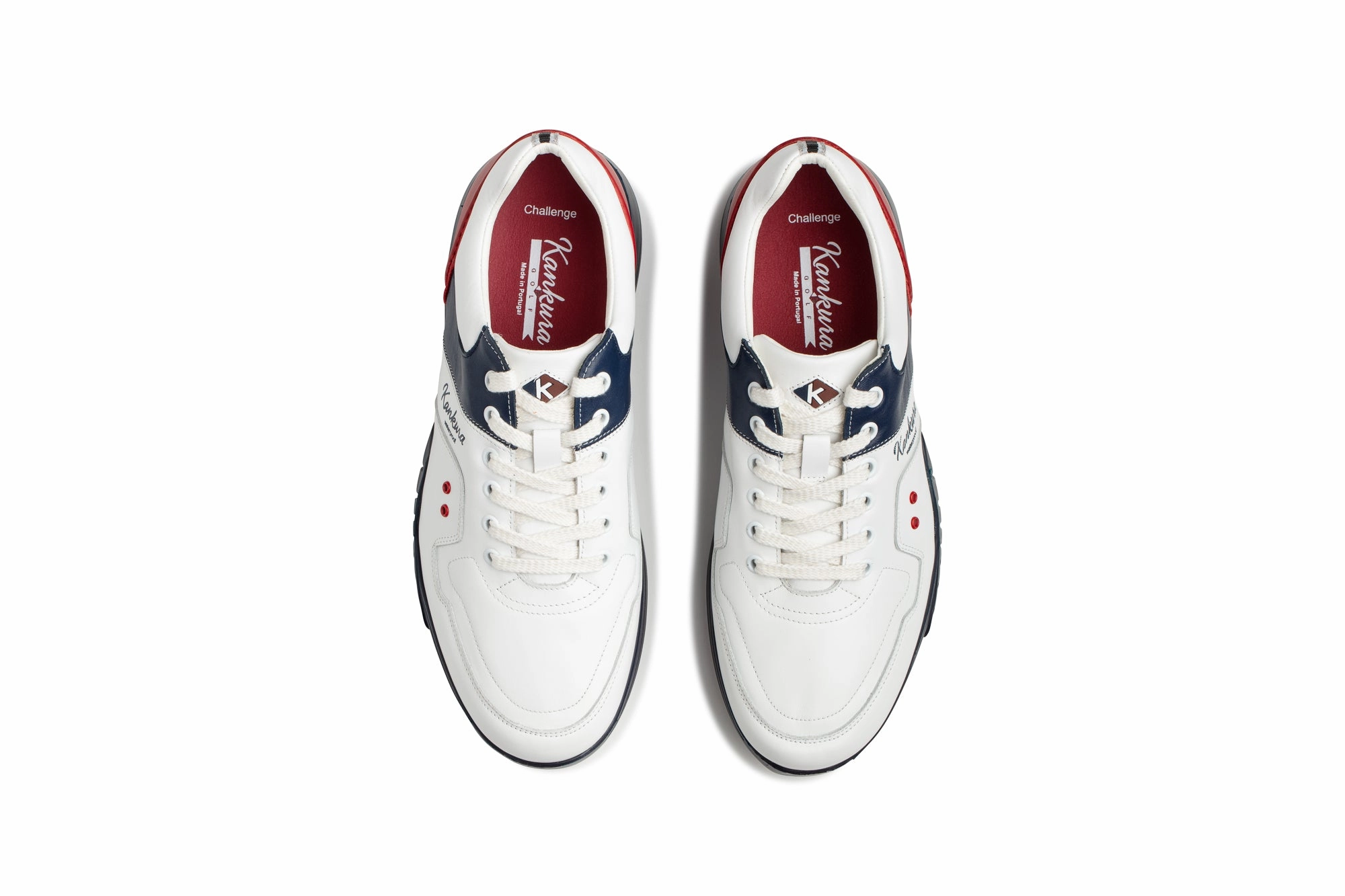 Challenge 01  White|Navy|Red  Men's Golf Shoes CH001 06 Waterproof Carbon Fiber Work Shoe
