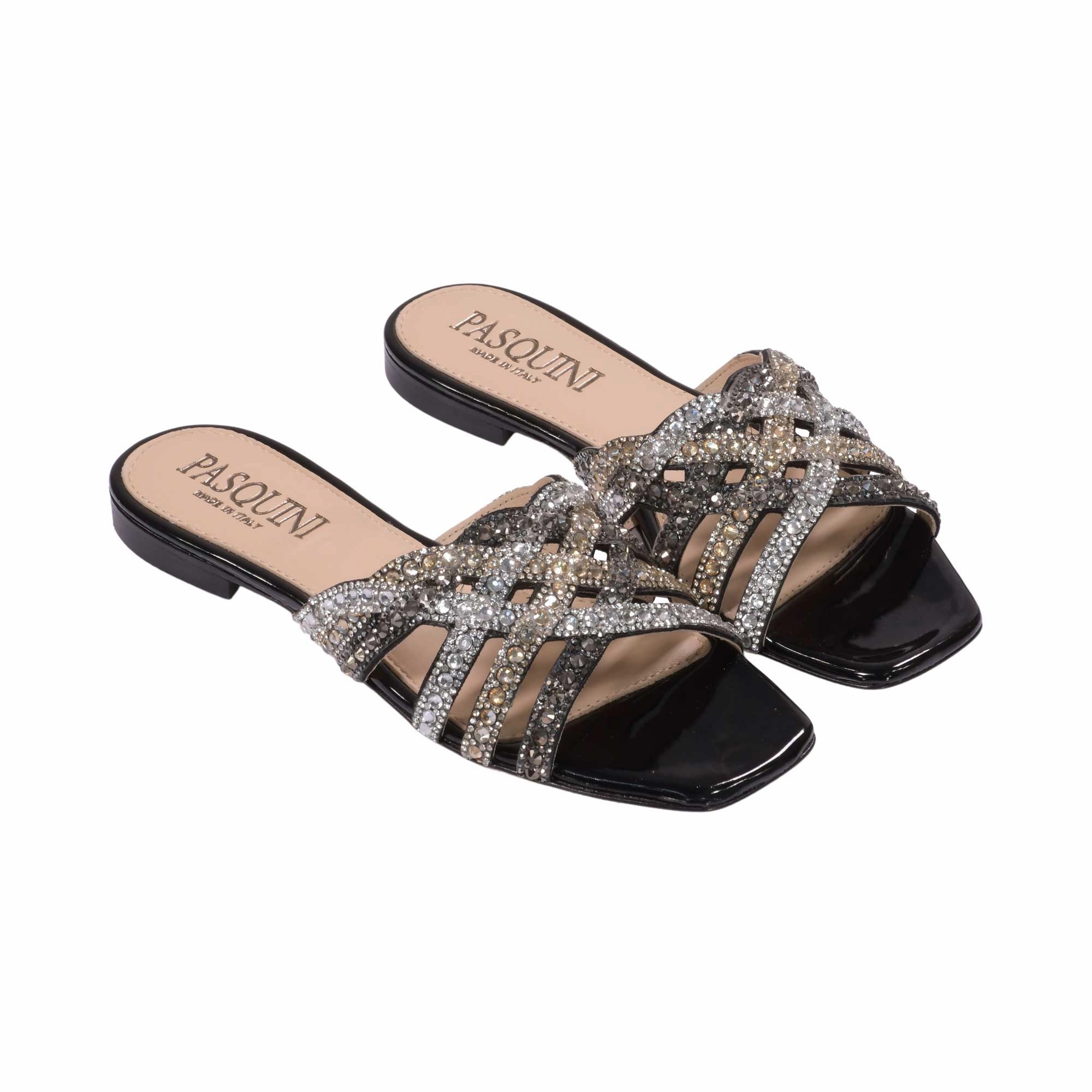 Pasquini Women's Flat Sandal Gym Shower Sandals