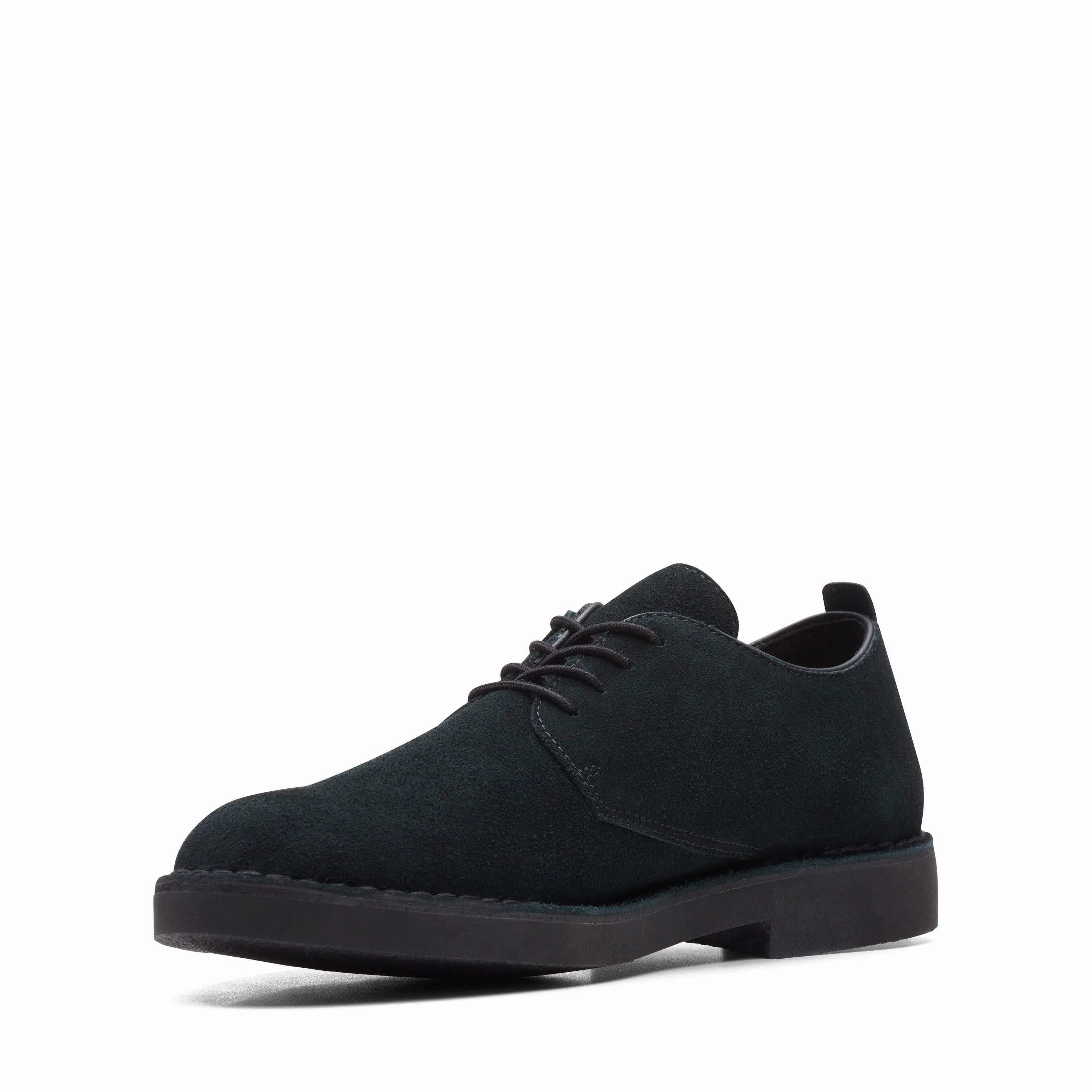 CLARKS | DERBY SHOES | MEN | DESERT LON EVO BLACK SUEDE | BLACK Open Hiking Shoes