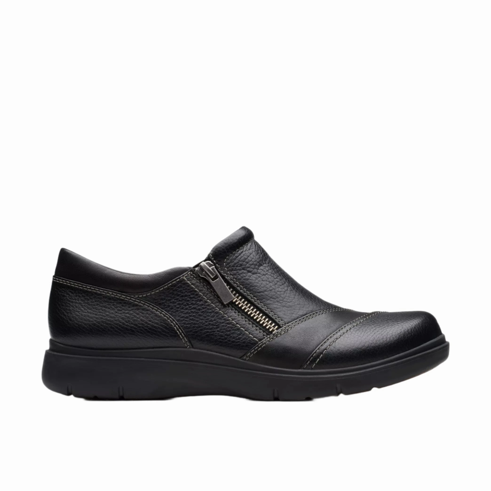 Clarks Women's Certina Pure Sneaker - Black Running Shoes Coupon