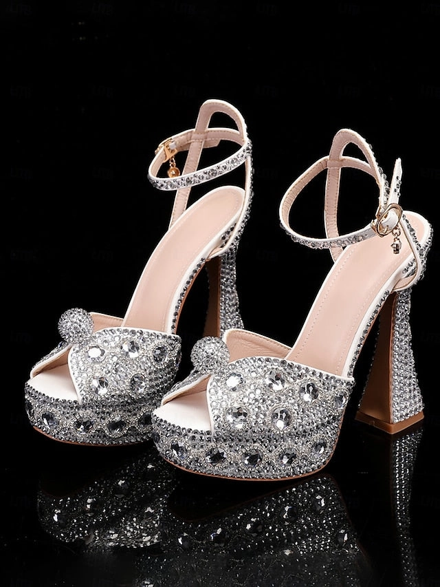 Sandals Discount Code Women's Platform Crystal-Embellished with Sandals Glamorous