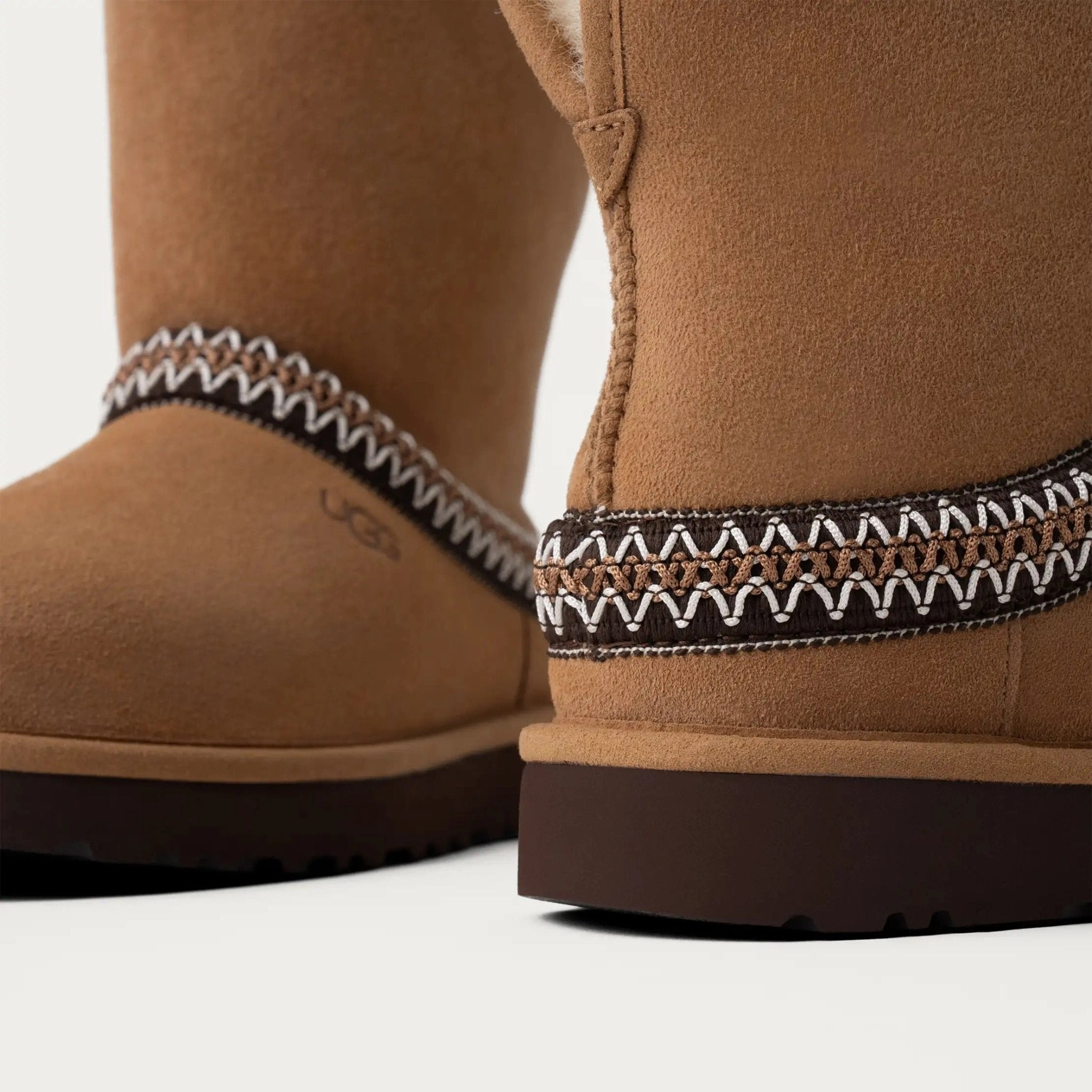 Paratrooper Jump Boots Classic Short Crescent | Women | Suede/Sheepskin | Chestnut