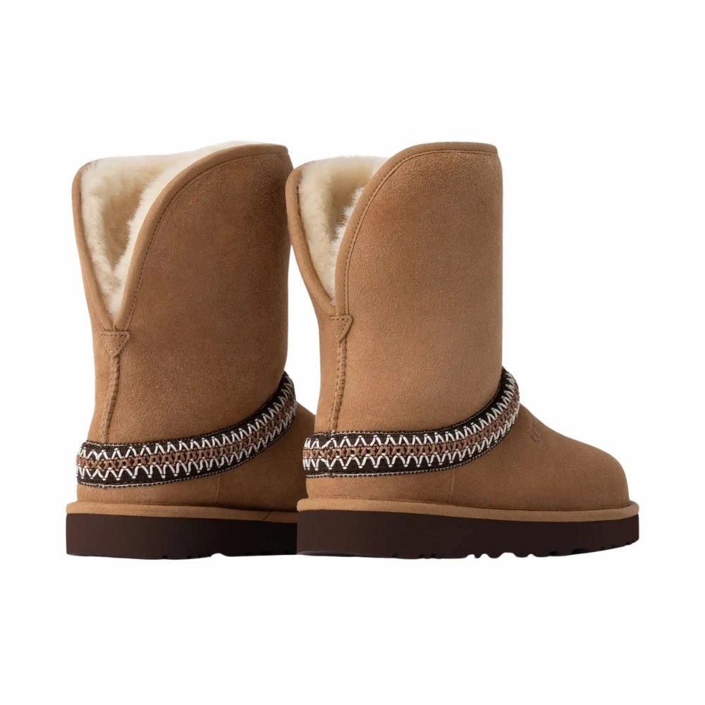 Inflatable Boots Classic Short Crescent | Women | Suede/Sheepskin | Chestnut