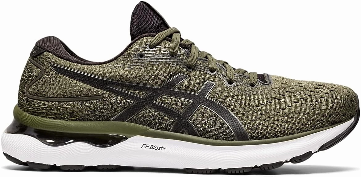 Men's Asics Gel-Nimbus 24, Olive Canvas/Gunmetal, 10 D Medium Asics Gel-kayano 14 Shoes
