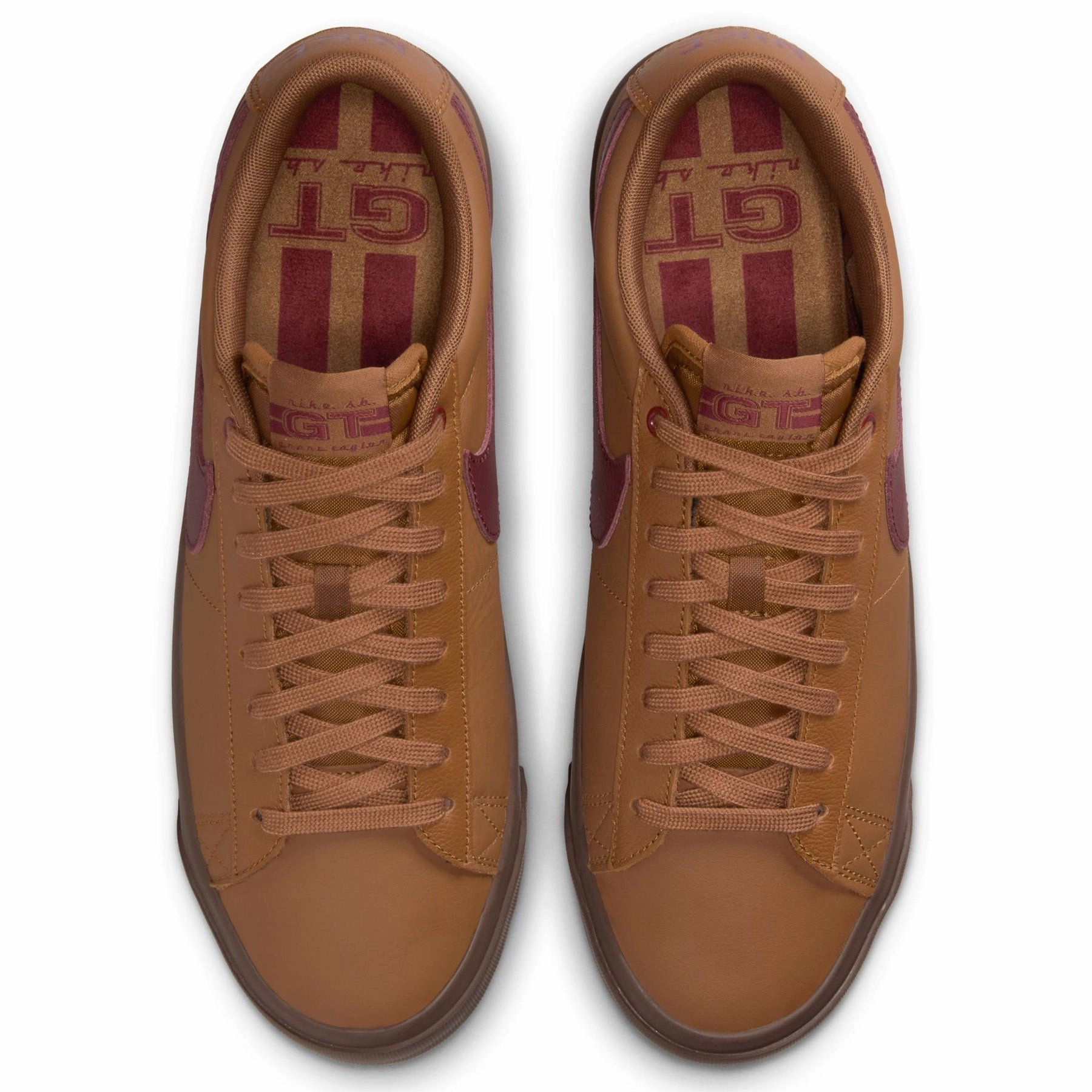 Nike SB Blazer Low Pro GT Light British Tan/Gum/Team Red Nike Metcon Workout Shoes
