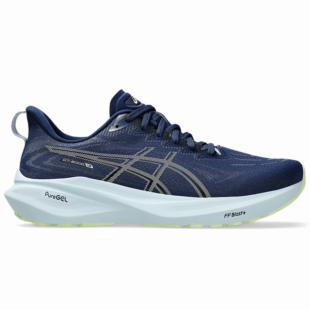Asics Gel Kayano Trainer Shoes Men's Asics GT-2000 13, Blue Expanse/Grey Blue, 12 2E Wide