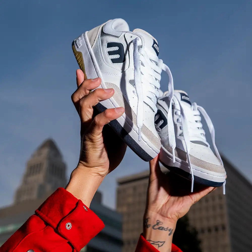 White Slip On Skate Shoes Loot