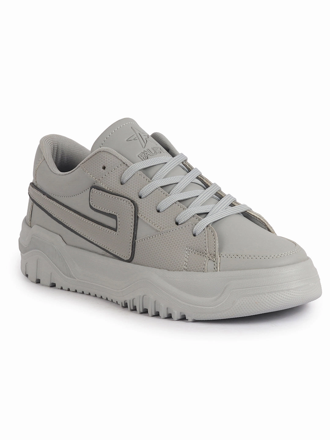 Slip On Walking Shoes Lightweight Casual Running Sneakers Men Grey Low Top Chunky Lace-Up Sneaker Shoes|Low Ankle Casual Shoes|All Day Comfortable Sneakers