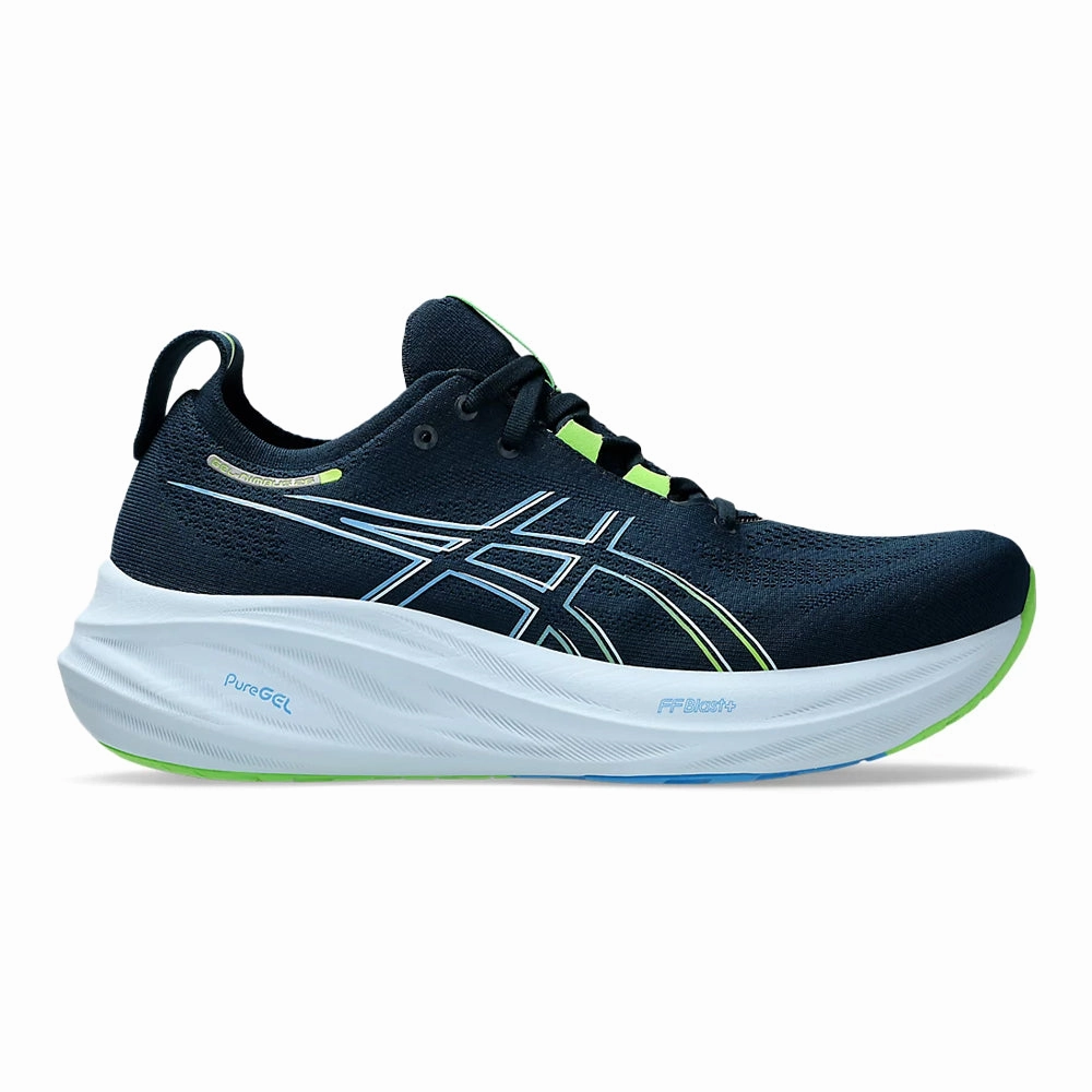 Asics Gel 190 Tr Cross Training Shoe Men's Asics GEL-Nimbus 26, French Blue/Electric Lime, 10 D Medium