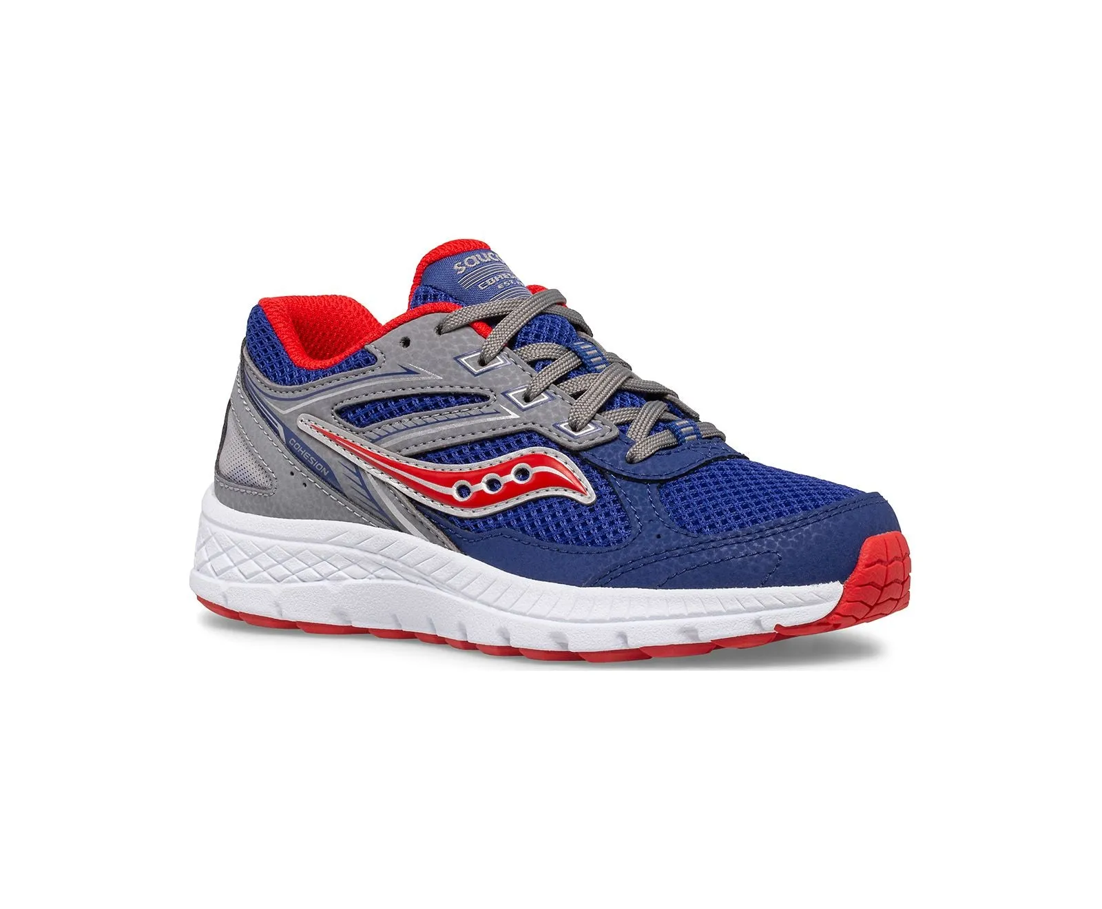 Cohesion 14 Lace Sneaker Navy/Red (1Y-7Y) Best Inexpensive Walking Shoes