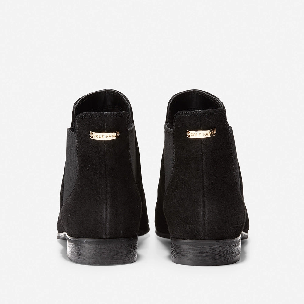 Cole Haan Harlyn Bootie Black Suede/Black Wool Gore/Black Semi Stack Steve Madden Winter Boots