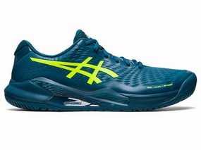 Kiko Kostadinov Asics Shoes Men's Asics Gel-Challenger 14, Restful Teal/Safety Yellow, 13 D Medium