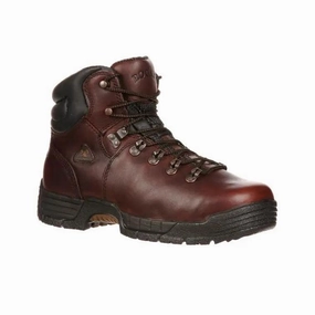 ROCKY STEEL TOE MENS MOBILITE WATERPROOF WORK BOOTS 6114 Waterproof Orthotic Shoes
