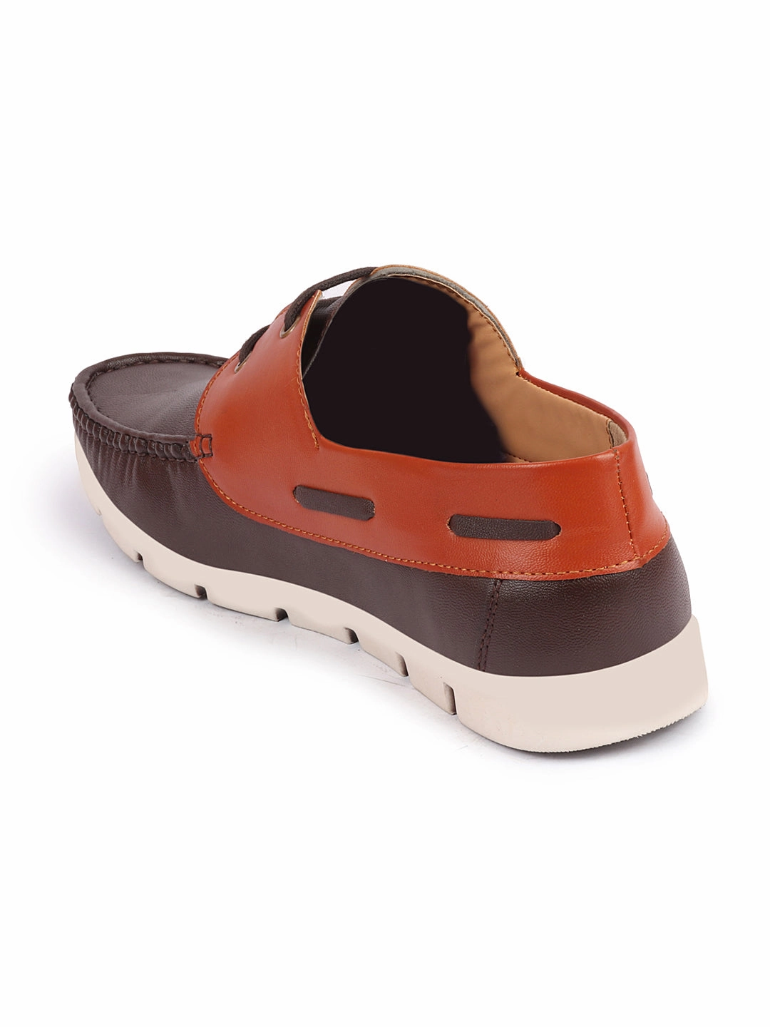 Converse Chuck Taylor All Star Low Casual Shoes Men Brown Side Lace Stitched Design Lace Up Boat Shoes