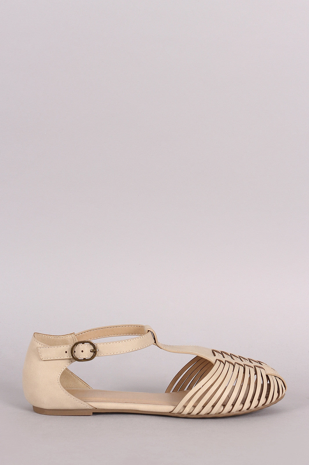 Best Futsal Shoes Flat Feet Paprika Woven Round Toe Fisherman Flat