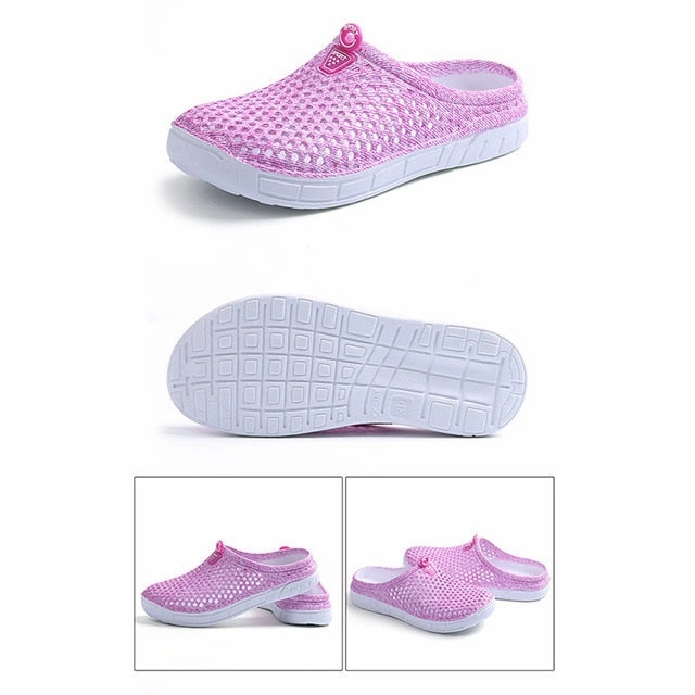 2019 womens casual Clogs Breathable beach sandals valentine slippers summer slip on women flip flops shoes home shoes for women