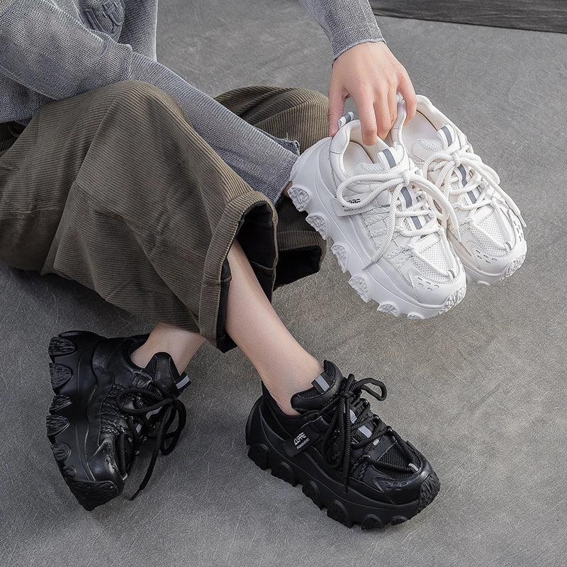 Women's Fashion Breathable Chunky Platform Sneakers Shaq Sneakers