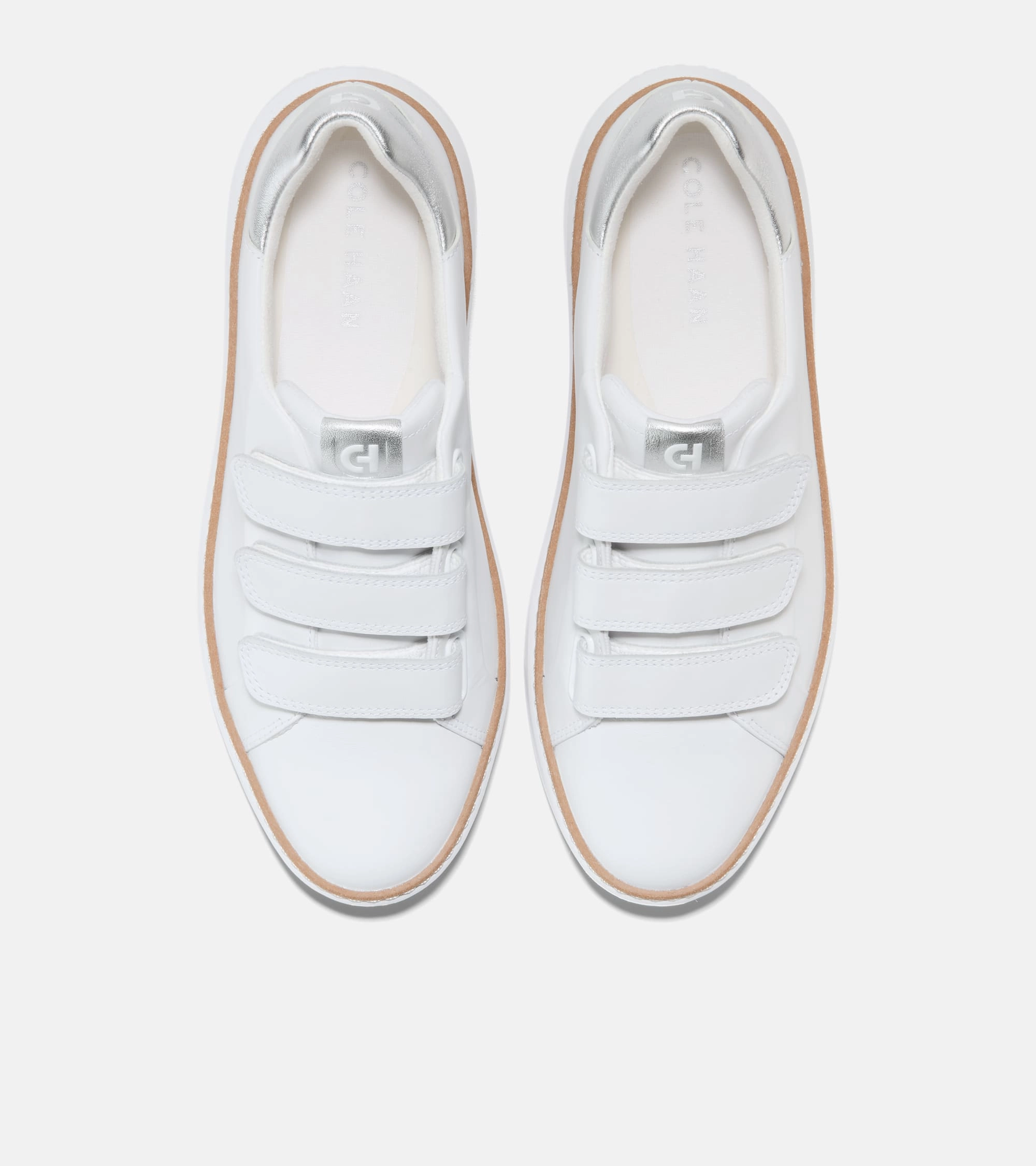 Tan Slip On Sneakers Cole Haan Women's GrandPr Topspin Triple Strap Sneakers