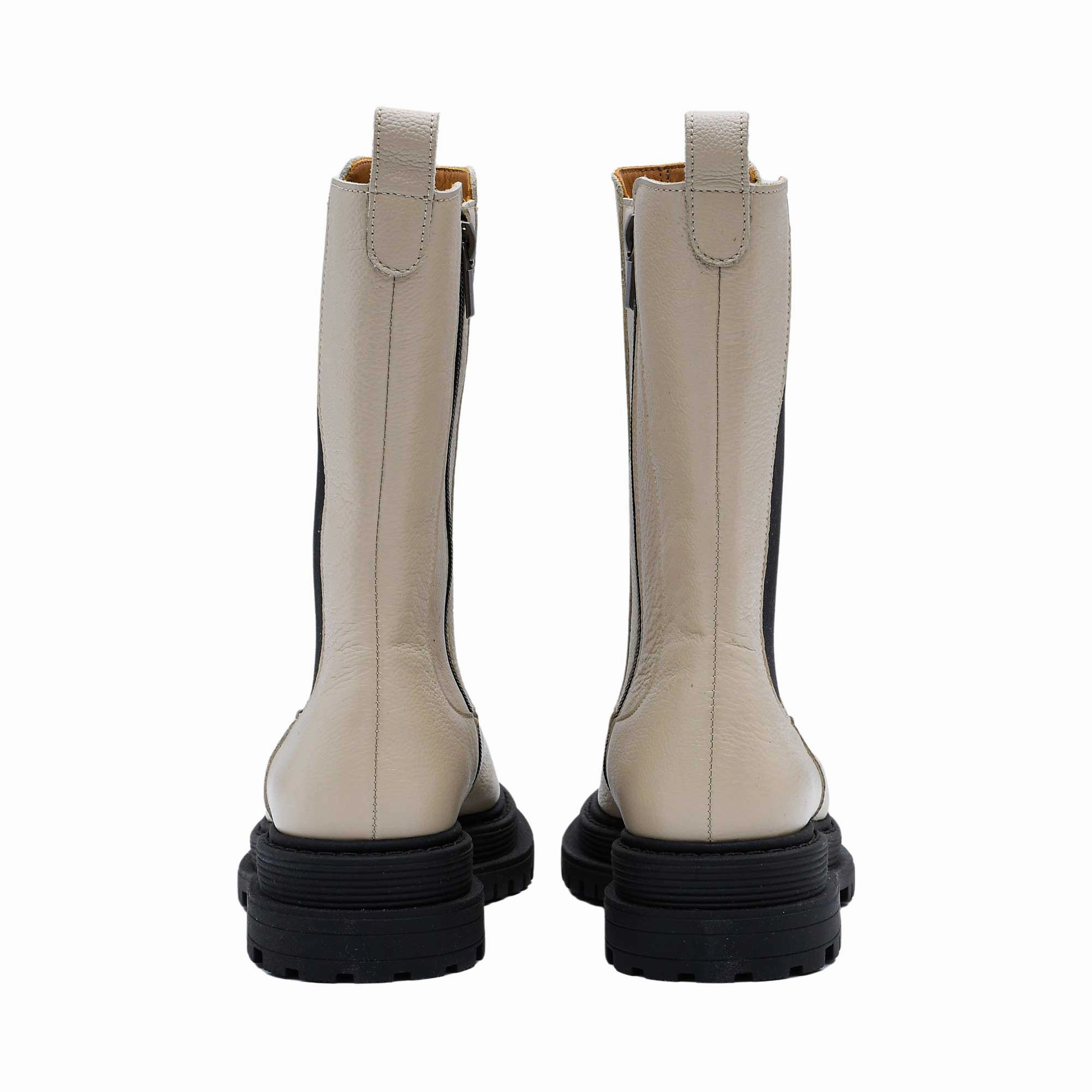 Conhpol Women's Beige Boot Tanker Boots