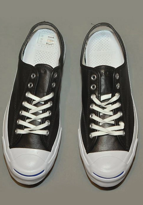 Stores With Nike Shoes CONVERSE JACK PURCELL SIGNATURE LEATHER SNEAKERS BLACK