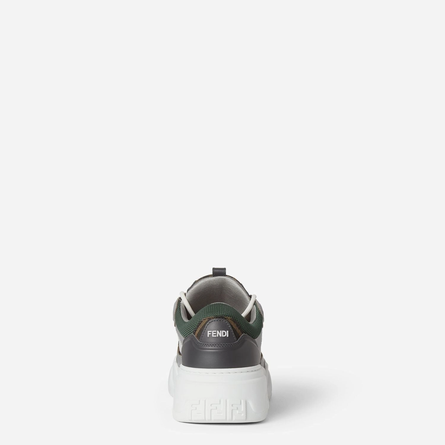 Sneakers Are Ugly FENDI Force Leather Sneakers with FF Jacquard and Mesh Details