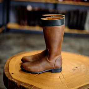 Selina Two-Tone Leather Boots Cloudstepper Boots