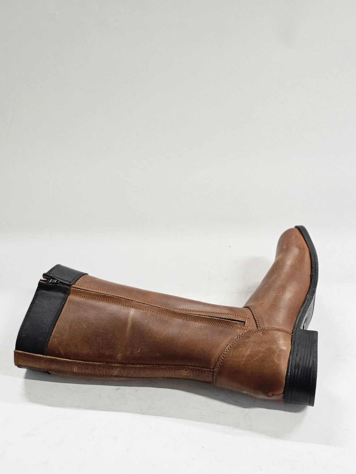 Ballerina Boots Selina Two-Tone Leather Boots