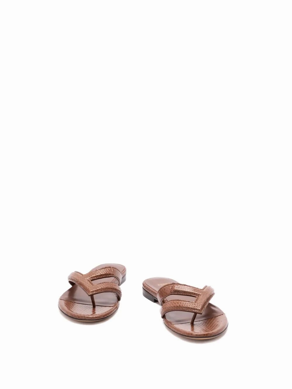 Dillards Slippers FENDI Leather Thong Slippers for Women - SS25 Collection