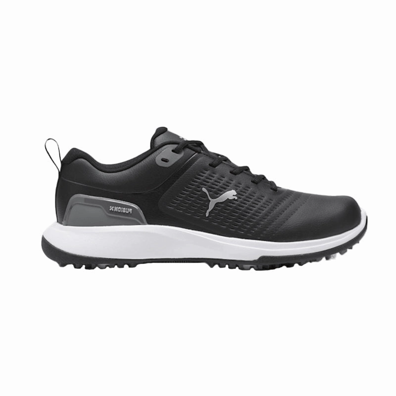 PUMA Fusion Flex Men's Spikeless Shoes (Black/Sky) Best Travel Waterproof Shoes