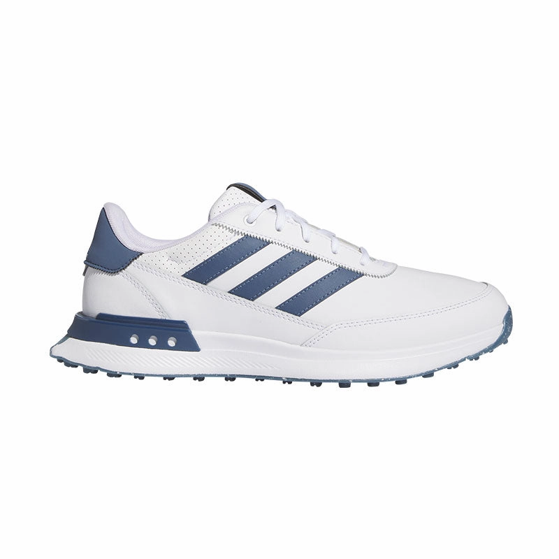 Kinetic Breakthru Venture Mid Waterproof Shoe ADIDAS S2G 24 Leather Men's Spikeless Shoes (White/Navy/Silver)
