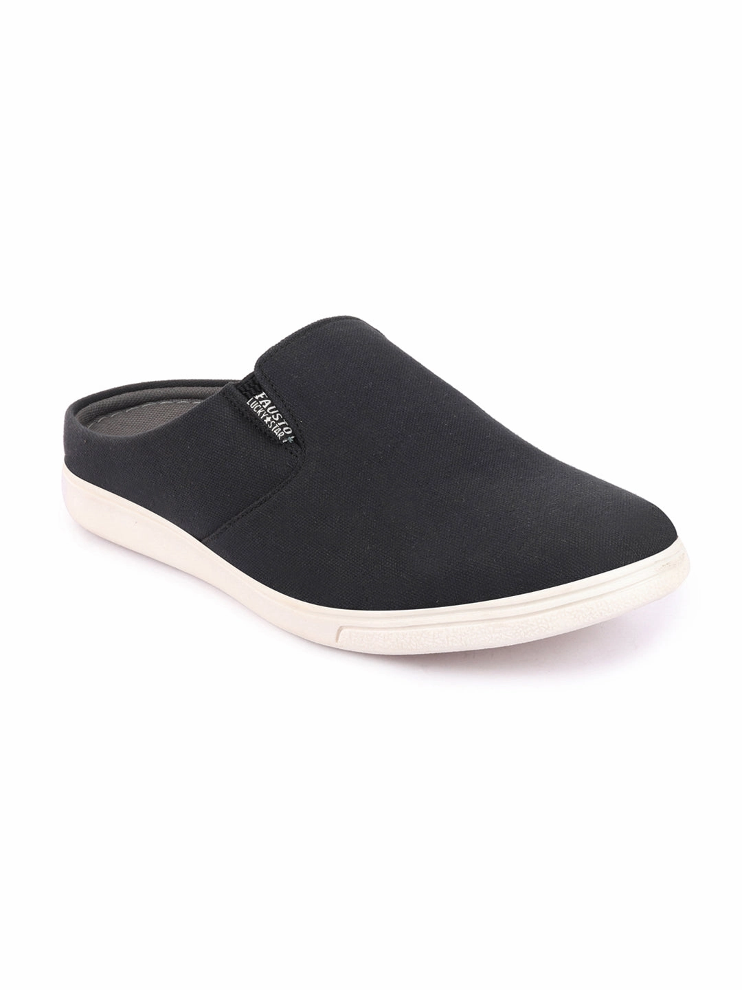 Elon Leather Smart Series Dress Casual Oxford Shoe Men Black Casual Back Open Canvas Stylish Slip On Shoes