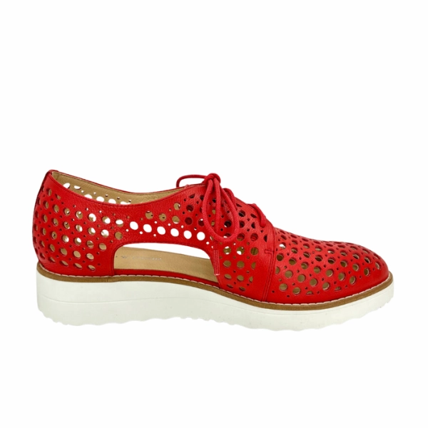 Django & Juliette Women's Onstage Red Dress Shoes For Interview