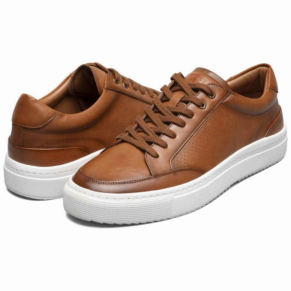 Dorian Moc Toe Lace Up Casual | Stacy Adams Casual Shoes in Cognac for Men Green Casual Shoes