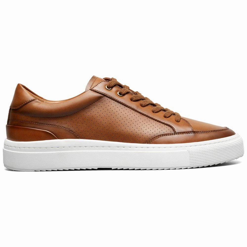 Dorian Moc Toe Lace Up Casual | Stacy Adams Casual Shoes in Cognac for Men Flat Seam Casual Shoes