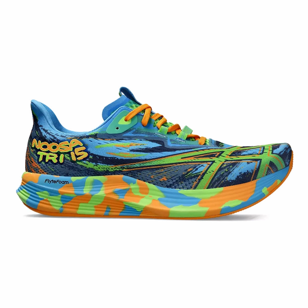 Asics High Top Shoes Men's Asics Noosa Tri 15, Waterscape/Electric Lime, 9 D Medium