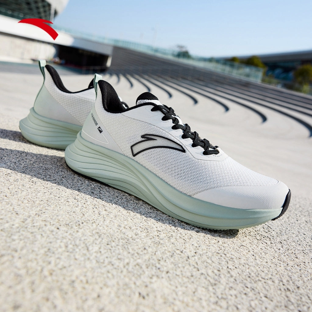 Tan Hiking Boots With Laces ANTA Men Lightweight Running Shoes 112525523-6 -Grey/Green/ Black (Kasut Larian)