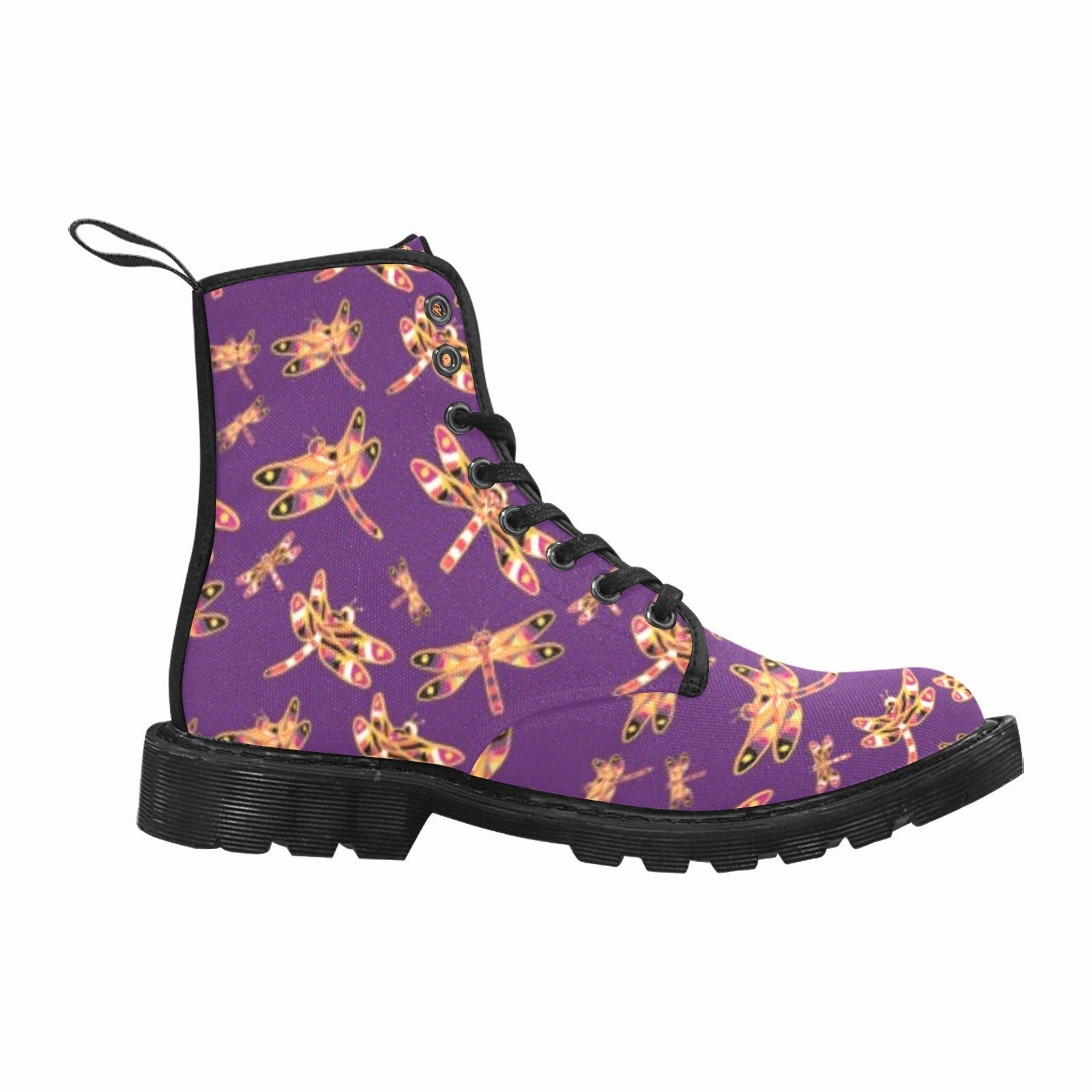 Gathering Yellow Purple Boots for Women (Black) Springheel Jack Boots