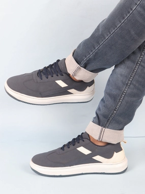 Men Navy Lace Up White Stripped Trendy All Day Comfortable Lightweight Sneakers Casual Shoes Best Casual Shoes On Amazon