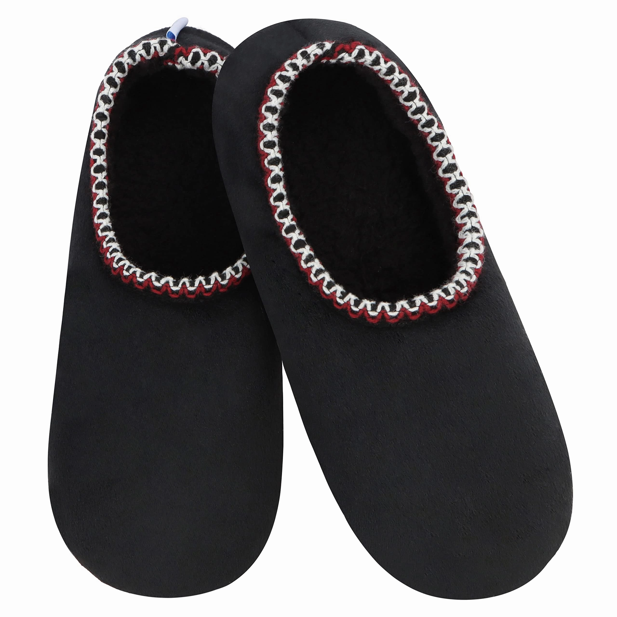 Women Slippers, Fuzzy Nonslip, Lightweight Slippers  Slipper  Solid Black Five Nights At Slippers